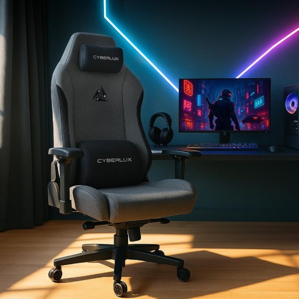 Фото - Крісло для геймерів Cyberlux Ares Grey (GM-405 G)